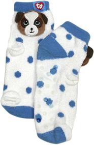 img 2 attached to 🧦 Cozy and Adorable Beanie Girls Plush Slipper Socks: Perfect Addition to Girls' Clothing Collection