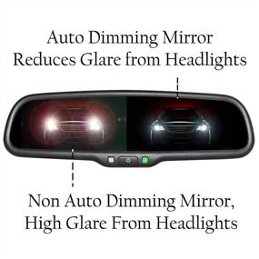 img 3 attached to 👀 Enhance Your Driving Experience with Master Tailgaters 4.3" Auto Adjusting Rear View Mirror - Universal Fit