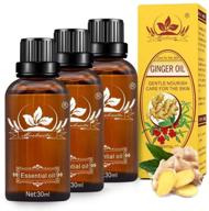 🌿 organic ginger oil trio - enhances lymph flow, boosts blood circulation, eases muscle soreness & reduces swelling - ideal for spa massages logo