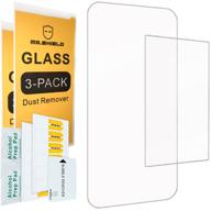 📱 ultimate protection bundle: 3-pack mr.shield screen protectors for nintendo 2ds xl 2017 - top glass x3 & bottom anti-glare pet x3 - lifetime replacement included logo