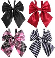 kilofly womens pre tied ruffled bowtie: stylish men's accessories for a polished look! logo