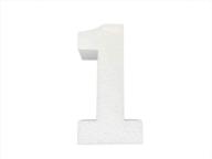 inch white foam numbers number logo
