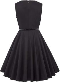 img 3 attached to 👗 Timeless Elegance: Kate Kasin Sleeveless Vintage K250 Black Dresses for Girls