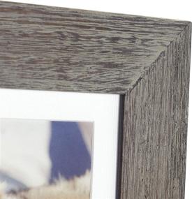 img 2 attached to 🖼️ Manhattan Distressed Gray Mat Picture Frame by Malden International Designs: 3 Options, Fits 3-5x7 Photos