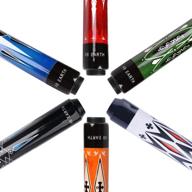 🎱 ab earth pool cue stick billiard set - 2 piece, 58 inches, pack of 6 house bar pool sticks with screw-on and glue-on tips логотип