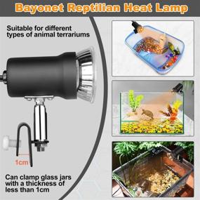 img 2 attached to Zacro Reptile Heat Lamp 360°Rotatable