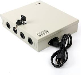 img 3 attached to YaeTek 9 Channel CCTV Power Supply Box - Reliable Surveillance Camera Key Lock - DC 12V 10A (120W 9OutPut)