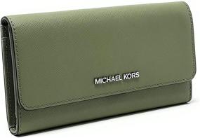 img 3 attached to Michael Kors Womens Travel Trifold Women's Handbags & Wallets in Wallets