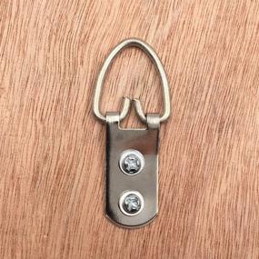 img 1 attached to Comdox D Ring Picture Hangers - 50 Pack Heavy Duty Hooks with Screws - Pro Quality Picture Frame Hardware