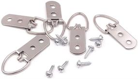 img 2 attached to Comdox D Ring Picture Hangers - 50 Pack Heavy Duty Hooks with Screws - Pro Quality Picture Frame Hardware