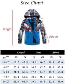 img 1 attached to 💦 Mallimoda Boys' Waterproof Hooded Jacket: Stay Dry with Zipper Up Rain Coat