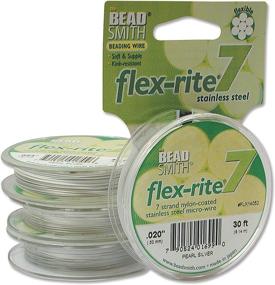 img 4 attached to Flex Rite Stringing Stainless Tigertail Beading & Jewelry Making in Beading Supplies