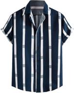 👕 floerns multicoloured striped shirts: casual men's clothing for stylish shirts logo