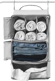 img 4 attached to 🧳 Hanging Waterproof Suitcase Organizer Shelving: Effortlessly Tidy Travel Storage Solution