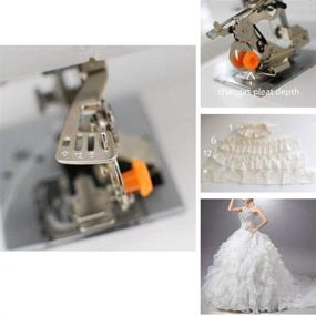 img 1 attached to 🧵 Ruffler Sewing Machine Presser Foot Attachment for Low Shank Singer, Brother, Babylock, Viking, Janome, Kenmore - Ideal for Gathering Pleats and Ruffles