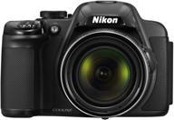 📷 nikon coolpix p520 18.1 mp cmos digital camera with 42x zoom lens and full hd 1080p video - black (previous gen) logo