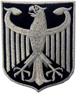 germany german shield metallic embroidered logo