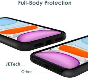 img 2 attached to 📱 JETech Silicone Case for iPhone 11 (2019) 6.1-Inch, Full-Body Protective Case with Silky-Soft Touch, Shockproof Cover and Microfiber Lining - Black