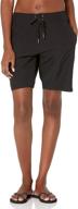 🩲 nautica women's solid boardshorts: stylish shorts for women's clothing, swimsuits & cover ups logo