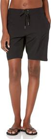 img 4 attached to 🩲 Nautica Women's Solid Boardshorts: Stylish Shorts for Women's Clothing, Swimsuits & Cover Ups