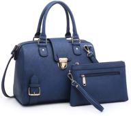 👜 dasein handbags fashion satchel shoulder women's handbags & wallets: find stylish satchels and wallets logo