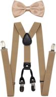 👔 stylish and reliable jaifei clips suspenders: perfect men's accessories for tuxedo weddings logo