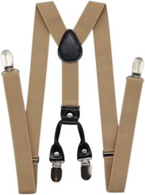 img 3 attached to 👔 Stylish and Reliable JAIFEI Clips Suspenders: Perfect Men's Accessories for Tuxedo Weddings