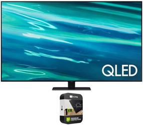 img 4 attached to 📺 Элегантный Samsung QN55Q80AAFXZA 55-дюймовый QLED 4K UHD Smart TV 2021 Bundle: Улучшите свой просмотр с премиальным 1-летним планом расширенной защиты.