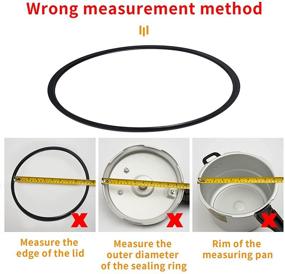 img 2 attached to 🍲 Mirro Pressure Cooker S9892 Gasket Replacement - Fits Models S-9892, 9892, M-0296, M-0436, M-0498, M-0536, M-0596, M-0646, M-1952 - 2 Pack (4 | 6 | 8 QT)