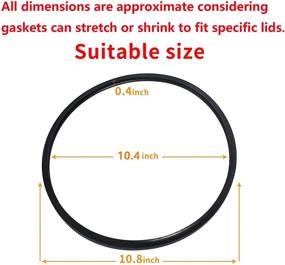 img 1 attached to 🍲 Mirro Pressure Cooker S9892 Gasket Replacement - Fits Models S-9892, 9892, M-0296, M-0436, M-0498, M-0536, M-0596, M-0646, M-1952 - 2 Pack (4 | 6 | 8 QT)