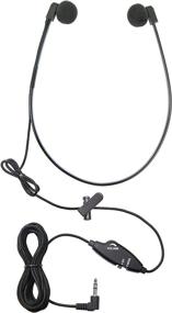 img 4 attached to 🎧 ECS WordHear-O Transcription Headset with Volume Control - 3.5mm Jack, Under Chin Design, Includes Replacement Ear Sponges, Transcribing Headphones