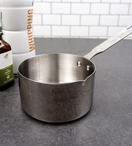 img 3 attached to 🥄 RSVP International Endurance 2 Cup Stainless Steel Measuring Pan Scoop - Dry or Liquid | Ideal for Cooking, Baking, Pet Feeding, Bird Seed | Dishwasher Safe