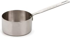 img 4 attached to 🥄 RSVP International Endurance 2 Cup Stainless Steel Measuring Pan Scoop - Dry or Liquid | Ideal for Cooking, Baking, Pet Feeding, Bird Seed | Dishwasher Safe