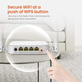 img 1 attached to Маршрутизатор Tenda N301 N300 беспроводной Wi-Fi, простая настройка, скорость до 300Мбит/с, белый