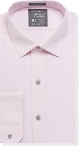 img 4 attached to Luxe Microfiber Regular Spread Collar Men's Clothing and Shirts