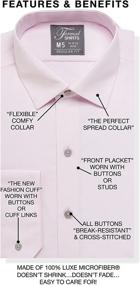 img 3 attached to Luxe Microfiber Regular Spread Collar Men's Clothing and Shirts