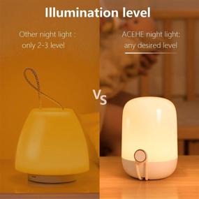 img 2 attached to 🌙 ACEHE Night Light for Kids: Touch Customizable Control, Rechargeable LED Nursery Lamp with RGB Changing Mode - Perfect Breastfeeding Baby Gift