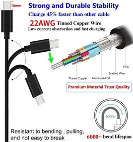 img 2 attached to ๐ 10mm Extended Tip USB Type C Fast Charger Cable Data Sync Cord - Compatible with Blackview BV5900 BV6300 Pro BV6900 BV9100 BV9500 Plus BV9600 BV9700 BV9800 BV9900E BV9900 Pro Rugged Phone - UNIDOPRO