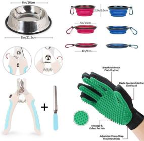 img 1 attached to Small Dog Puppy Starter Kit - 24 Piece Set, Includes Dog Toys, Bed Blankets, Grooming Tool, Training Supplies, Leashes, Feeding Accessories