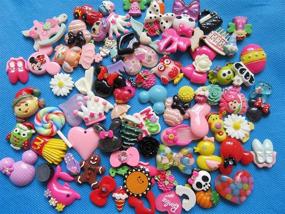 img 3 attached to YYCRAFT Bulk Lot 100pcs Resin Flatback Craft Embellishment - Perfect for Scrapbooking, Slime Charms, DIY Hair Bows & More!