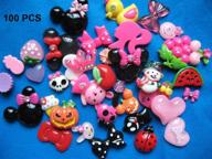 yycraft bulk lot 100pcs resin flatback craft embellishment - perfect for scrapbooking, slime charms, diy hair bows & more! logo