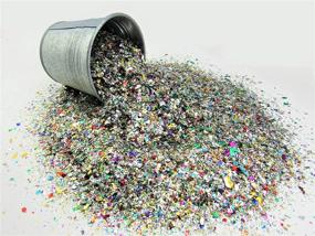 img 1 attached to Jumbo Mylar Rainbow Foil Confetti Bag - Sparkle Metallic Confetti for New Years, Surprise Parties, Birthdays, Photo Shoots, Engagements & Weddings (300 Grams) by JPACO