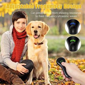 img 2 attached to 🐶 Nest 9 Ultrasonic Dog Barking Deterrent and Trainer - Rechargeable Anti Barking Device with 16.4 Ft Control Range