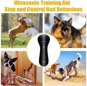 img 3 attached to 🐶 Nest 9 Ultrasonic Dog Barking Deterrent and Trainer - Rechargeable Anti Barking Device with 16.4 Ft Control Range