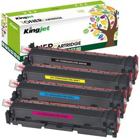 img 4 attached to 🖨️ Kingjet 202X CF500X 202A CF500A Compatible Toner Cartridge Replacement for HP Color Laserjet Pro MFP M281fdw M281dw M254dw M281cdw M280 Printer, 4-Pack (Black Cyan Magenta Yellow, High Yield)