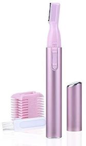 img 3 attached to 💆 Painless Electric Eyebrow Trimmer for Women: Precision Facial Hair Remover with Nose, Lips, and Eyebrow Epilation, Includes Comb and Cleaning Brush