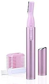 img 4 attached to 💆 Painless Electric Eyebrow Trimmer for Women: Precision Facial Hair Remover with Nose, Lips, and Eyebrow Epilation, Includes Comb and Cleaning Brush