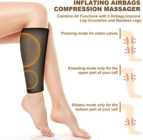 img 1 attached to 🦵 Balhvit Leg Massager with Heat, Air Compression Technology, LCD Handheld Controller, Adjustable Wraps for Better Circulation and Relaxation in Legs, Arms, and Thighs