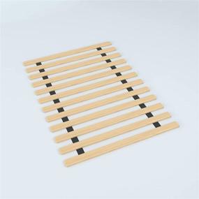 img 4 attached to Spring Solution Twin XL Beige Mattress Support Wooden Bunkie Board - 0.75-Inch Heavy Duty Slats for Enhanced Comfort