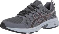 asics womens gel venture running graphite logo